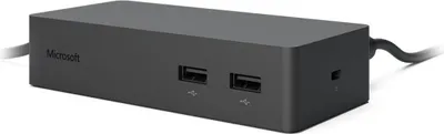Produktbild von Microsoft Surface Dock 2, Microsoft, Surface Pro (5th Gen) Surface Pro (5th Gen) with LTE Advanced Surface Laptop (1st Gen) Surface Pro..., Microsoft Oberflächenstecker, Schwarz