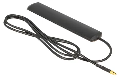 Produktbild von Delock LTE Antenne MMCX Stecker 3 dBi omnidirektional starr schwarz Klebemontage