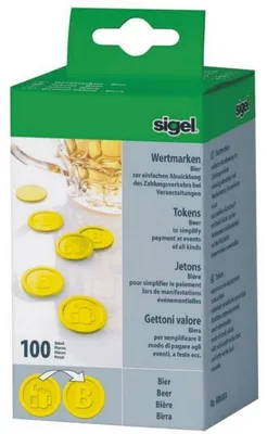 Productafbeelding van Sigel WM004, merklabel "Bier", van kunststof, geel
