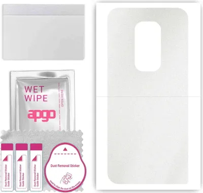 Produktbild von apgo Rückseite Schutzfolie, Skin, kompatibel mit Motorola Moto Defy 2021, Hinten Displayschutzfolie aus Vinylfolie, kratzfest, einfache Montage - Matt Transparent