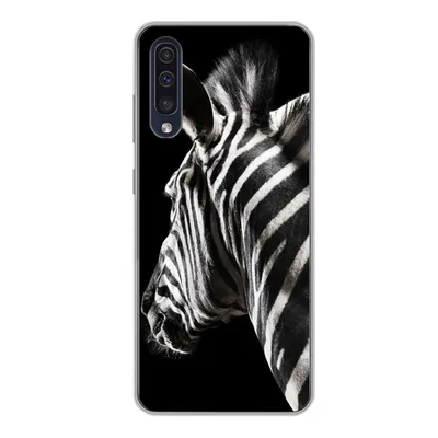 Produktbild von MuchoWow® Handyhülle Schutzhülle Hülle für Samsung Galaxy A50 Zebra - Wilde Tiere - Muster Silikon Softcase Handy Hülle - Mobiltelefonhülle