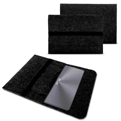 Produktbild von Laptoptasche Asus Vivobook Pro 15 Notebook Tasche Filz Cover Case Sleeve HülleFarbe:Dunkelgrau