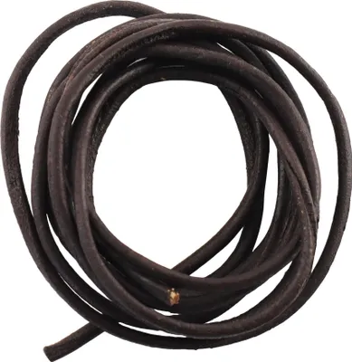 Produktbild von Lederarmband - Lederschnur - Lederband - rund - 2 mm - braun-dunkelbraun matt
