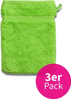Produktbild von grace grand spa Waschhandschuh Avantgarde mit breiter Webbordüre Hellgrün One Size