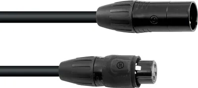 Produktbild von EUROLITE DMX Kabel SEC-1 IP65 3pol 10m sw