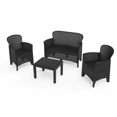 Obrázok produktu pre Ipae-Progarden 8009271156043, Antracit, 4 sedadlo/sedadiel, 59 cm, 46 cm, 40 cm, 60 cm