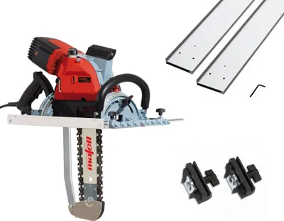 Produktbild von Zimmerei Kettensäge ZSX Ec 400 Q + Führungsschiene 3m, 2-teilig + Adapterpaar