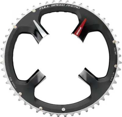 Produktbild von FSA Kettenblatt Road K-Force ABS 4-Arm 110 mm x 52 T Schwarz/rot - maximale S....