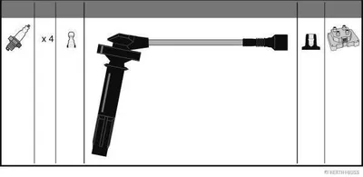 Produktbild von Herth+Buss  Jakoparts Zündleitungssatz  J5387019