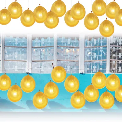 100 goldene Latexballons, 30,5 cm, rund, für Feiern