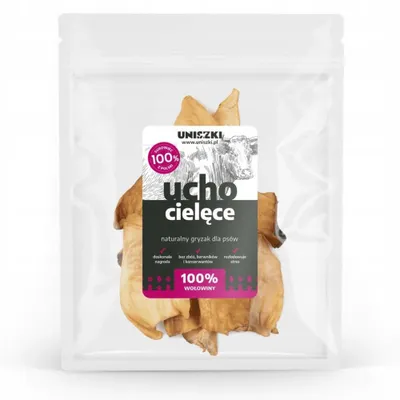 Produktbild von UNISZKI Kalbsohr - Leckerbissen für Hunde - 10 Stück