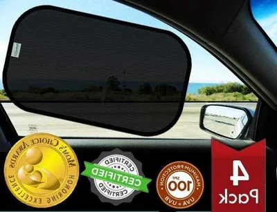Produktbild von Famanu Auto-Sonnenschutz für Kinder (4 Stück) - es Sonnenschild mit Saugnäpfen
