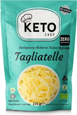 MAKARON (KONJAC) TAGLIATELLE BEZGLUTENOWY BIO 270 g (200 g) - KETO CHEF