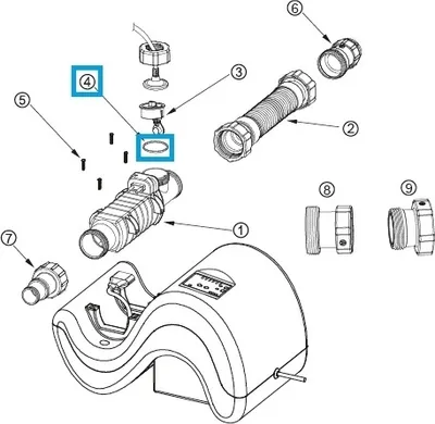 Produktbild von Bestway® Ersatzteil Dichtungsring (schwarz) für Flowclear™ Salzwasseranlage (58215 | 2018-2019)