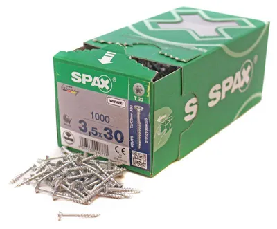 Immagine prodotto di SPAX® 0191010350305 SPAX® Universalschrauben T20 Senkkopf WIROX 0191010350305 3,5 mm x 30 mm, 1000 St.