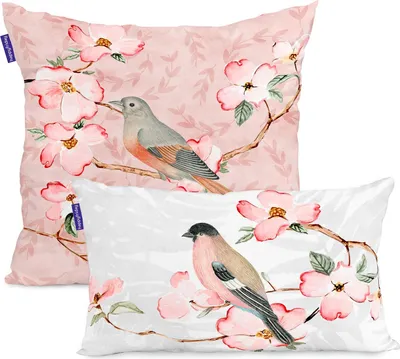 Image de Set de housses de coussin HappyFriday Ohara multicolore 2 pièces