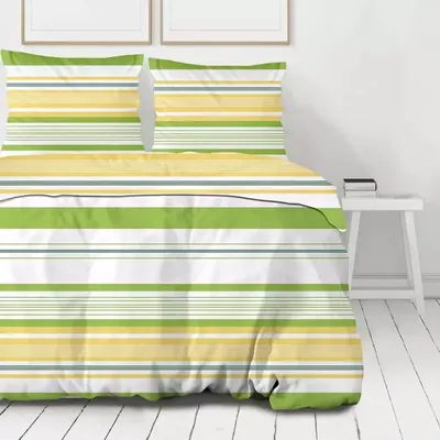 Zdjęcie produktu dla Pościel bawełniana Premium Bielbaw 220x200 Action zielona