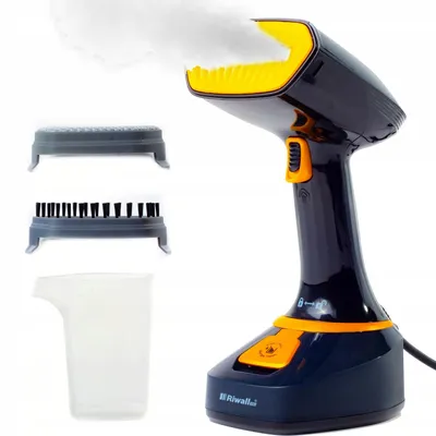 Zdjęcie produktu dla Parownica Do Ubrań Żelazko Parowe Steamer Zestaw Akcesoria 7w1 Riwall RX-01