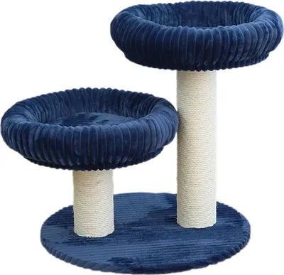 Produktbild von Europet Bernina Kratzbaum Cordoba dunkelblau, Maße: 60 x 60 x 65 cm