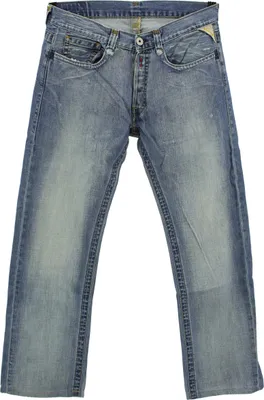 Produktbild von #7162 Replay, ,  Herren Jeans Hose, Denim ohne Stretch, blue destroyed, W 33 L 30