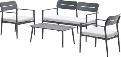 Productafbeelding van Morella Sofa Loungeset Carbon Black/Valley Sand Garden Impressions