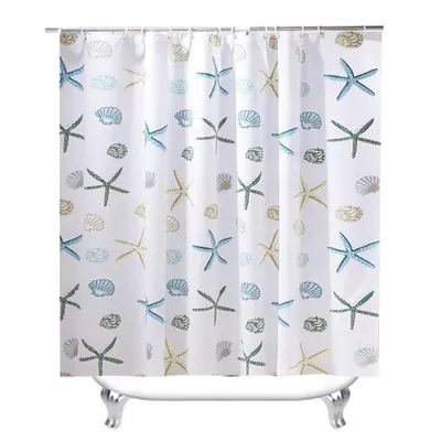 Produktbild von Wasserdichter Duschvorhang mit Haken 180*200CM Anti-Schimmel Fenster
