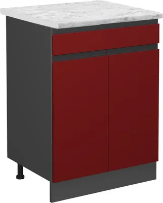 Obrázek produktu pro Spodní skříňka kuchyňské linky Vicco R-Line Červená 60 cm AP Marble, Model 46720