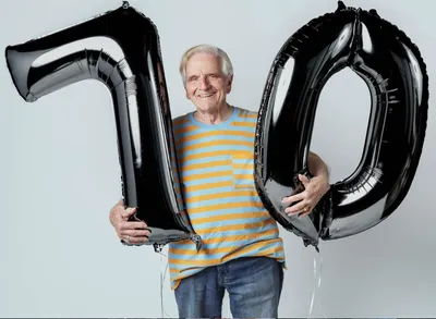 Produktbild von Folienballon Schwarz 100cm Zahl 9