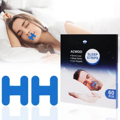 Obrázek produktu pro Zátka proti chrápání s ústní páskou ACWOO pro lepší spánek