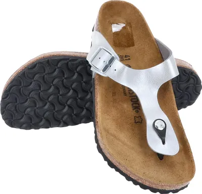 Produktbild von Birkenstock Gizeh Silber Normalfußbett - Damen Hausschuhe - 043851