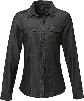 Obrázek produktu pro Premier Workwear Dámská džínová košile Jeans Stitch Denim Shirt