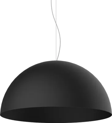 Produktbild von Moderne puristische Metall-Pendelleuchte Cassis mit Halbkugel-Lampenschirm, Ø 40/60 cm