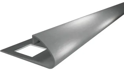 Produktbild von AKKIT Rundprofil Viertelkreis- Abschlussprofil Edelstahl gebürstet 250 x 10 mm