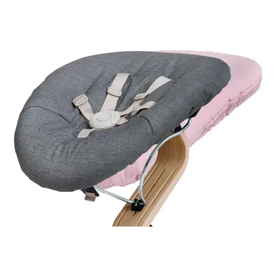 Produktbild von Nomi Baby Wippen Matratze - Alte Kollektion, Nomi Kunststoffelemente:Dark Grey/Pale Pink