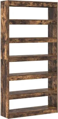 Image de Bibliothèque Chêne fumé 100 x 30 x 198 cm Bois d'ingénierie