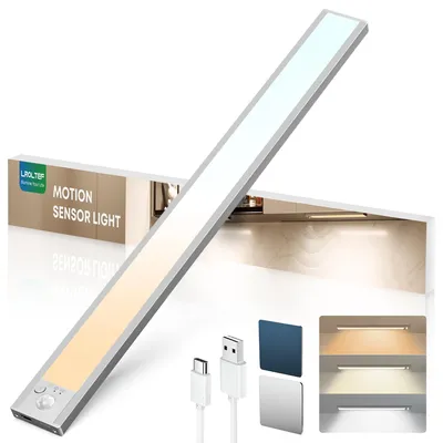 Immagine prodotto di Lampada a LED da incasso per armadi, con sensore di movimento, batteria da 2200 mAh, 3 colori