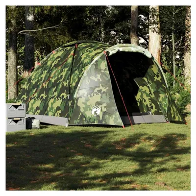 Produktbild von Angelzelt für 2 Personen mit Tarnmuster, wasserdicht für Garten, Terrasse und Außenbereich