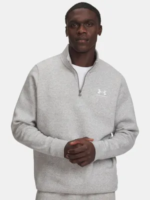 Produktbild von Under Armour UA Icon Fleece-Sweatshirt für Herren mit 1/4-Reißverschluss – Grau LG