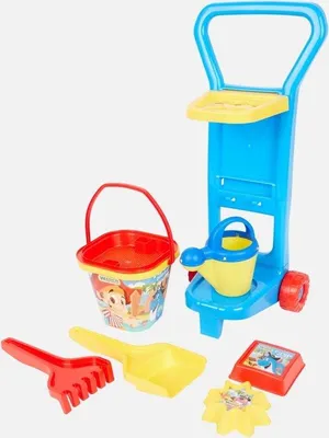 Zdjęcie produktu dla Wózek plażowy dla chłopców - zabawki outdoorowe - prezent urodzinowy - piaskownica - zabawa na świeżym powietrzu - plaża - maluch - przedszkole Marka: wader & a happy summer for kids