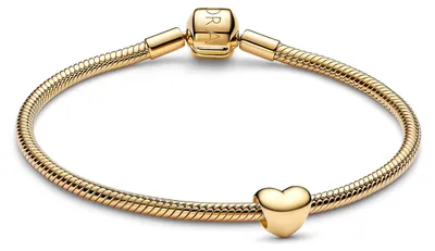 Image de Pandora 21537 Kit de démarrage Bracelet pour femme doré Mini cœur, 21 cm