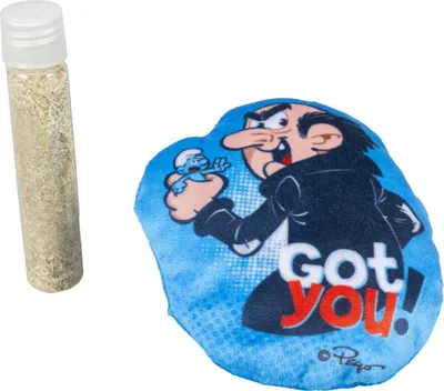 Produktbild von Duvo+ Katzenspielzeug "Die Schlümpfe" Gargamel Catnip blau