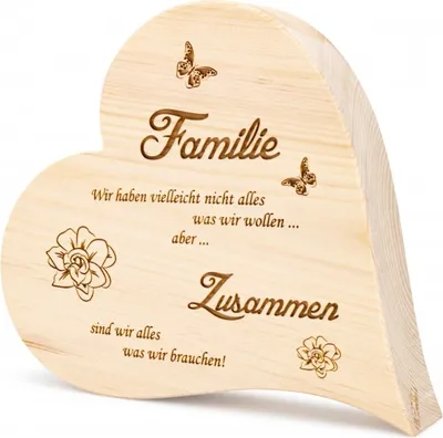 Produktbild von Zirbenherz Familie 25cm