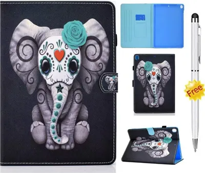 Obrázok produktu pre Puzdro pre Samsung Galaxy Tab A7 10,4 palca, tvrdé puzdro s klapkou, slon