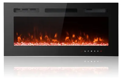 Imagen del producto de Chimenea eléctrica - 102 cm - 1800 W - Negra