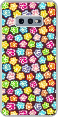 Produktbild von MuchoWow® Handyhülle Schutzhülle Hülle für Telefoonhoesje Samsung Galaxy S10e Mädchen - Blume - Schnittmuster - Mädchen - Kinder - Kinder Silikon Softcase Handy Hülle - Handy