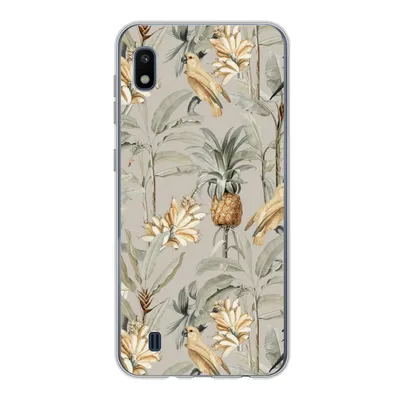 Produktbild von MuchoWow® Handyhülle Schutzhülle Hülle für Samsung Galaxy A10 Blume - Ananas - Vogel Silikon Softcase Handy Hülle - Schutzhülle