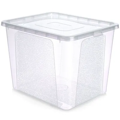 Image de Conteneur de stockage en plastique Grande caisse à jouets 30 l Couvercle