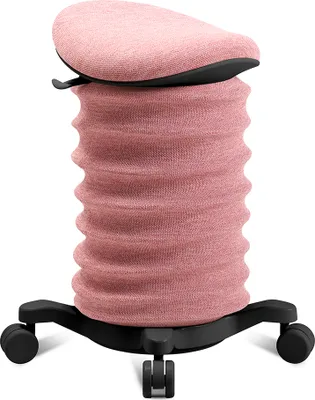 Produktbild von Topstar Sitness 4D mit Rollen rose/schwarz ergonomischer Sitzhocker, Aktivhocker gegen Rückenschmerzen