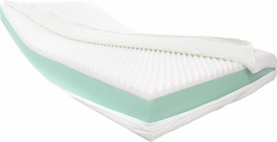 Dibapur® Visco Aloe Vera : (160x200) H3 Ortopedický matrac Visco + studená pena (vysoká objemová hmotnosť) cca 16 cm jadro s hladkým poťahom Aloe Vera cca 16,2 cm