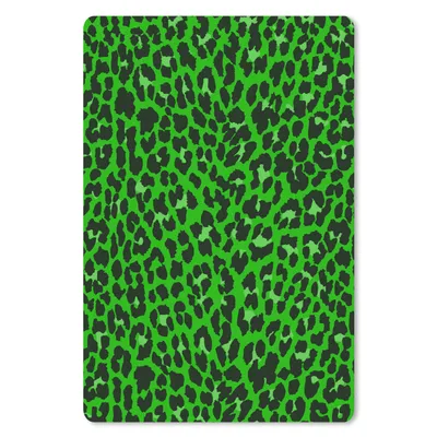 Produktbild von MuchoWow® Mauspad Mousepad Leopard - Muster - Grün 18x27 cm - Mousepads - Maus Mat - Pad - Mausunterlage